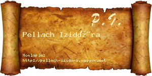 Pellach Izidóra névjegykártya